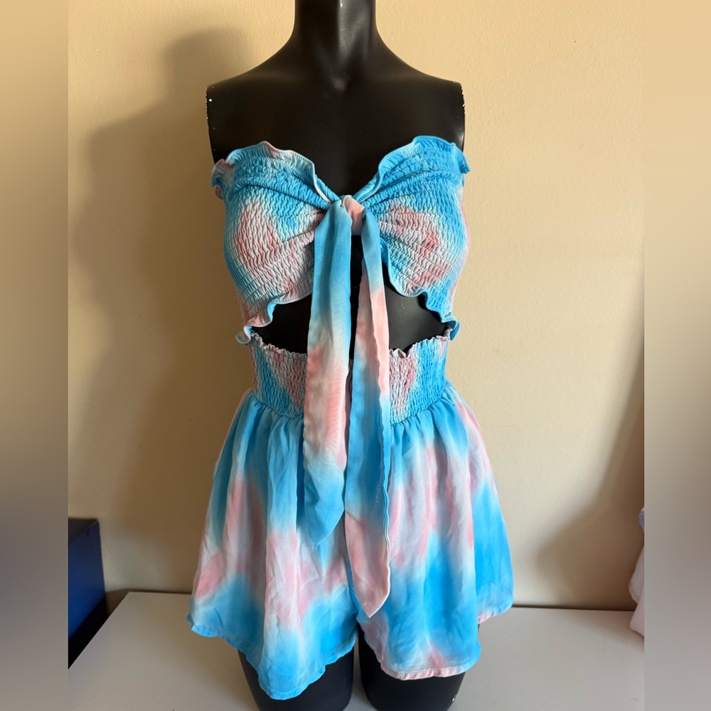 Fashion Nova Tie-Dye Jumpsuit